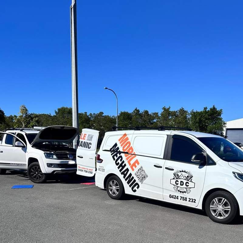 CDC Mobile Mechanic branded service van on the Gold Coast